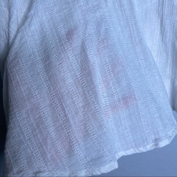 Roxy Enchanted Escape White 100% Cotton Tube Crop Top - Picture 10 of 12